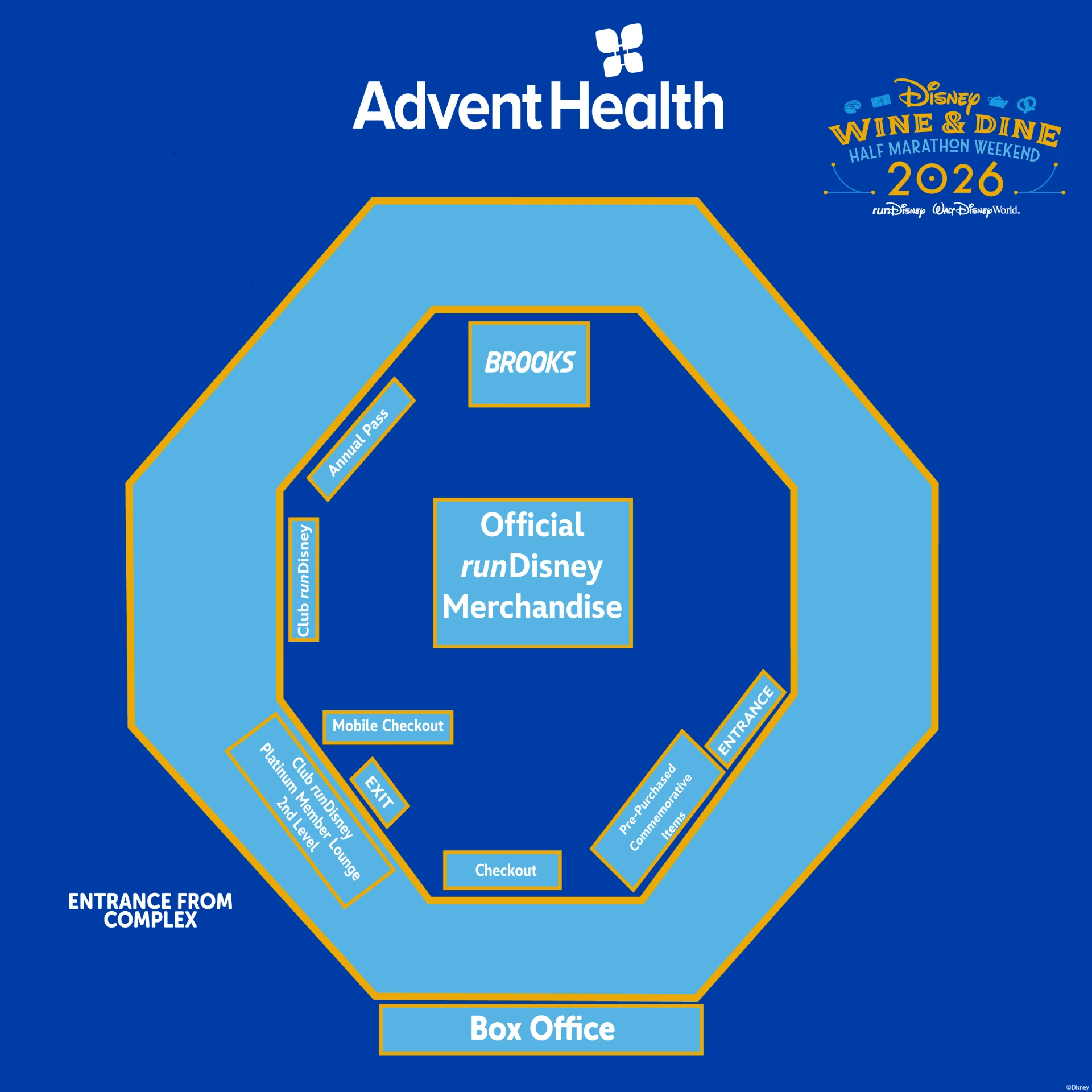 AdventHealth Arena Expo map